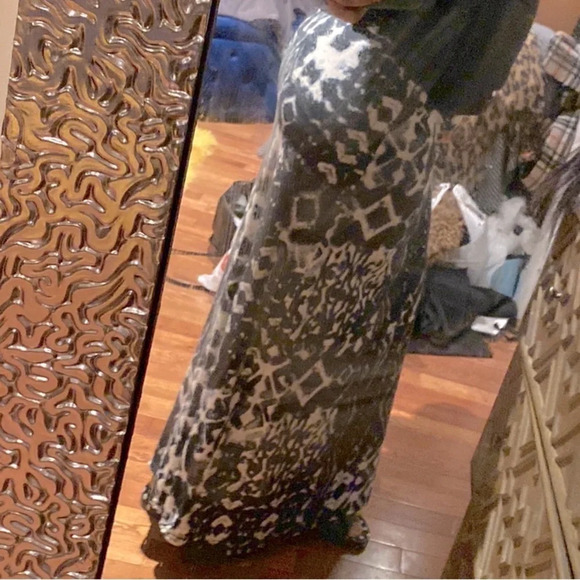 Lily Morgan boho high waisted printed maxi skirt  Sz M - Picture 4 of 14